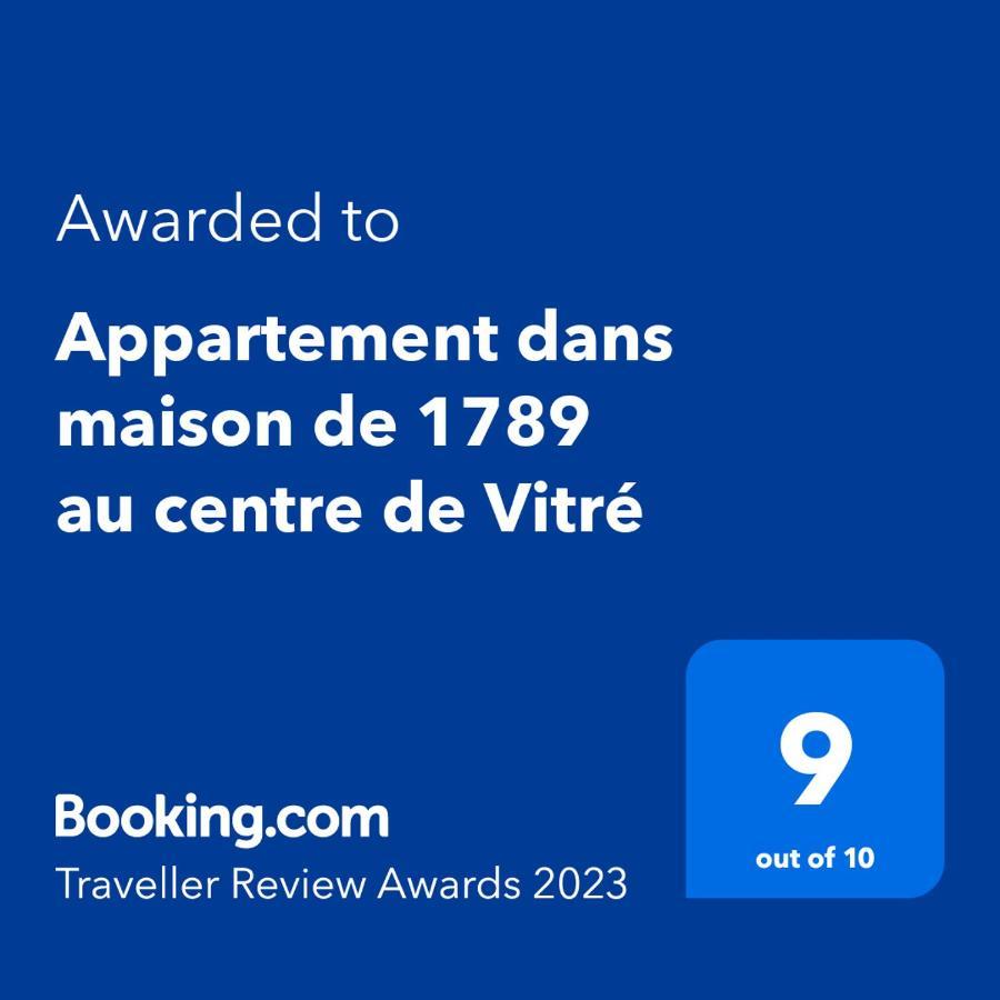 Appartement Dans Maison De 1789 Au Centre De Vitre Exterior foto
